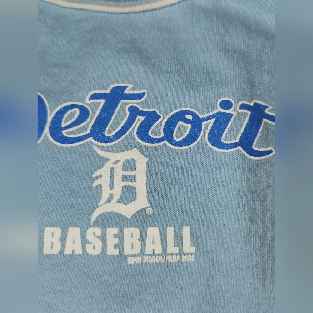 Bimm Ridder Vintage Detroit Tigers Blue Infant One Piece Bodysuit Size 24m‎